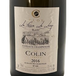 Clos La Fosse Le Loup Coteaux 2016