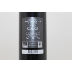 CHATEAU HAUTES GRAVES BEAULIEU 2016