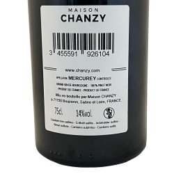 Mercurey Maison Chanzy Les Caraby 2019